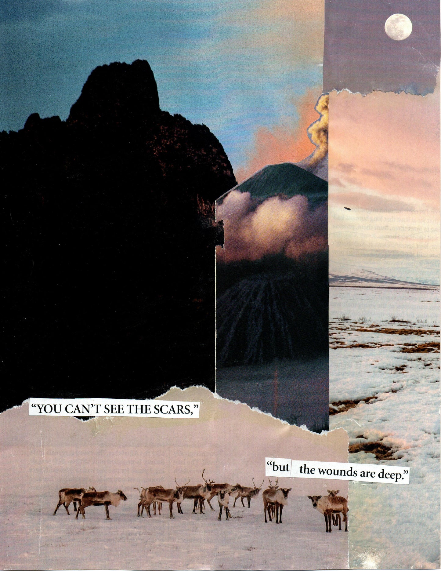 “You can’t see the scars” Print